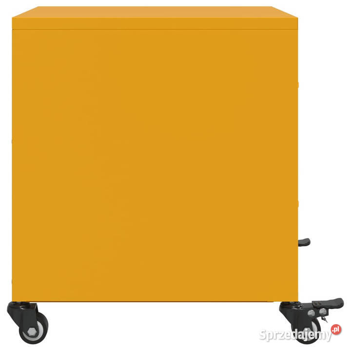 Szafka nocna musztardowa 36x39x435 stal WM846632 Nocne Warszawa
