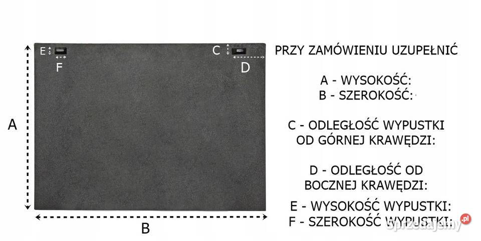 Płyta tylna do wkładu kominka Invicta żeliwna Skawina