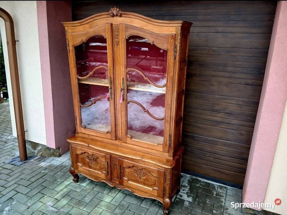 Witryna Ludwikowska Stylowa Biblioteczka Komoda Komody dolnośląskie Kamienna Góra sprzedam