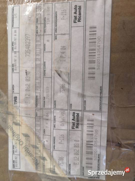 BOCZEK DRZWI LEWY TYŁ FIAT CROMA II 0510 OE ASO