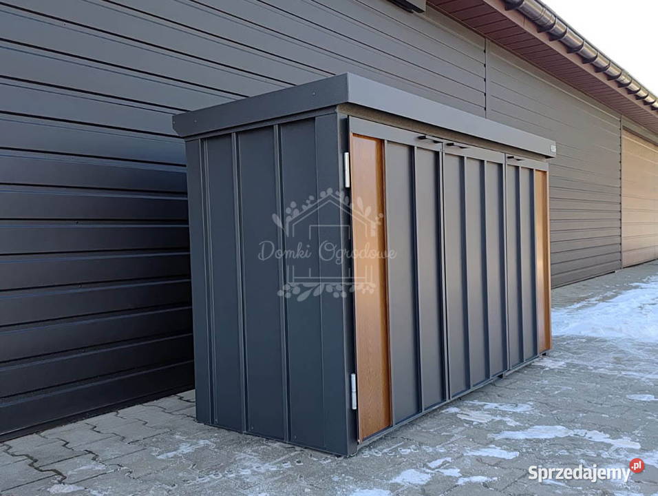 Zabudowa koszy na śmieci wiata śmietnikowa