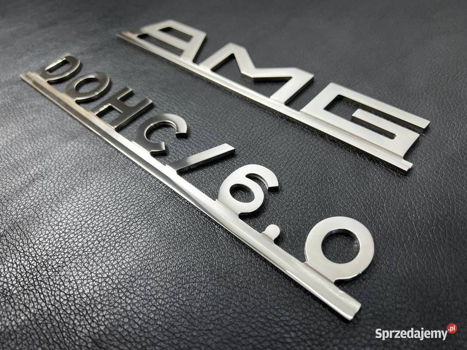 Zestaw emblematow AMG DOHC 60 Mercedes W126 R107 Chełm