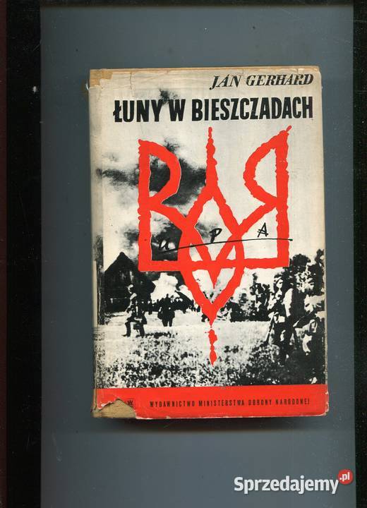 Łuny w Bieszczadach Jan Gerhard miękka z obwolutą Szczecin