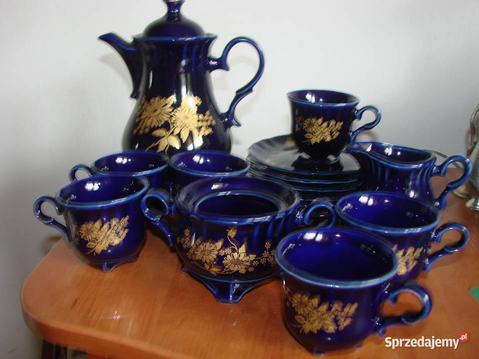 Porcelit Pruszków kobaltowa porcelana Pruszcz Gdański