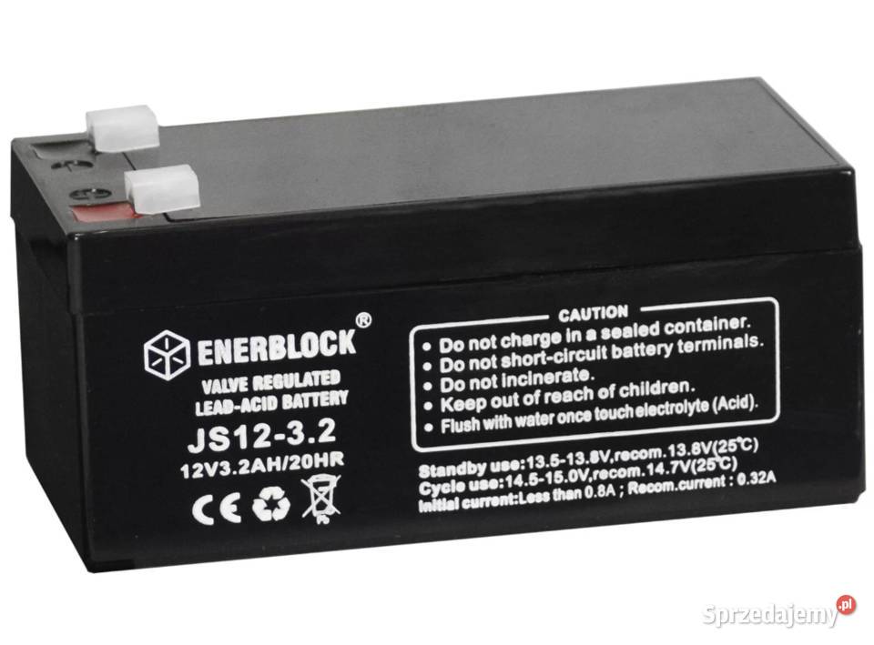 Akumulator ENERBLOCK AGM JS1232 12V 32Ah warmińsko-mazurskie Elbląg