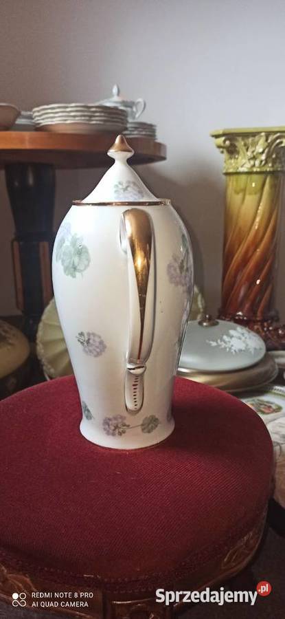 Dzbanek KPM Germany Hortensja Syg z lat 19041927 Antyki, Sztuka, Kolekcje Gdańsk