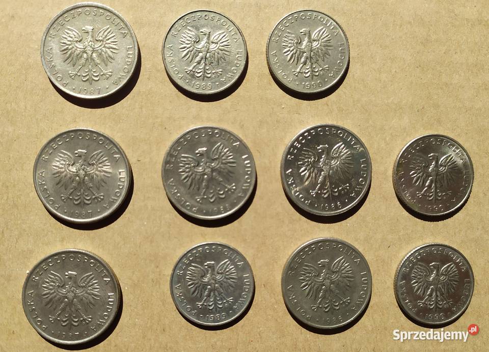 20 x 11 sztuk sztuk miedzionikiel PRL 8690 Numizmatyka Łódź
