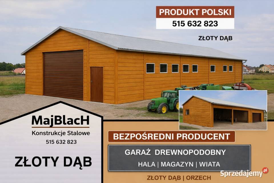 Złoty Dąb MagazynHala Garaż Blaszany opolskie sprzedam