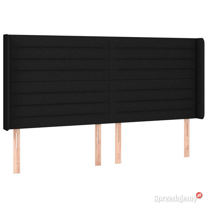 Zagłówek do łóżka z LED czarny 163x16x118128 Ramy i stelaże Warszawa
