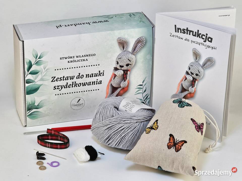 Zestaw do nauki szydełkowania na prezent na Krotoszyn sprzedam