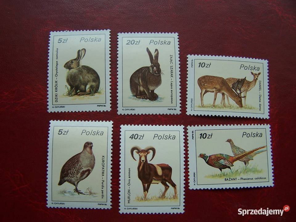 Polska 1986 MNH Mi 301924 Fauna Zwierzęta Tychy