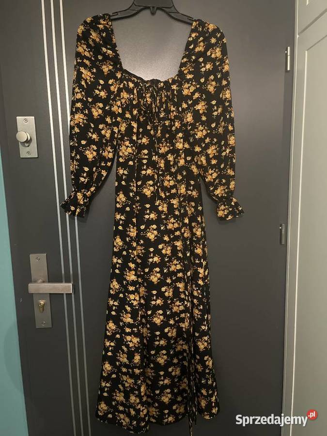 Shein sukienka modny wzór kwiaty kwiecista długa Choszczno sprzedam