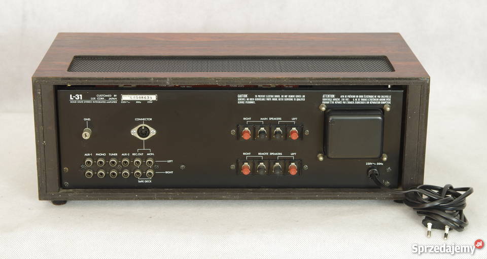 Luxman L31 świetny wzmacniacz vintage Oryginalny Szczodre