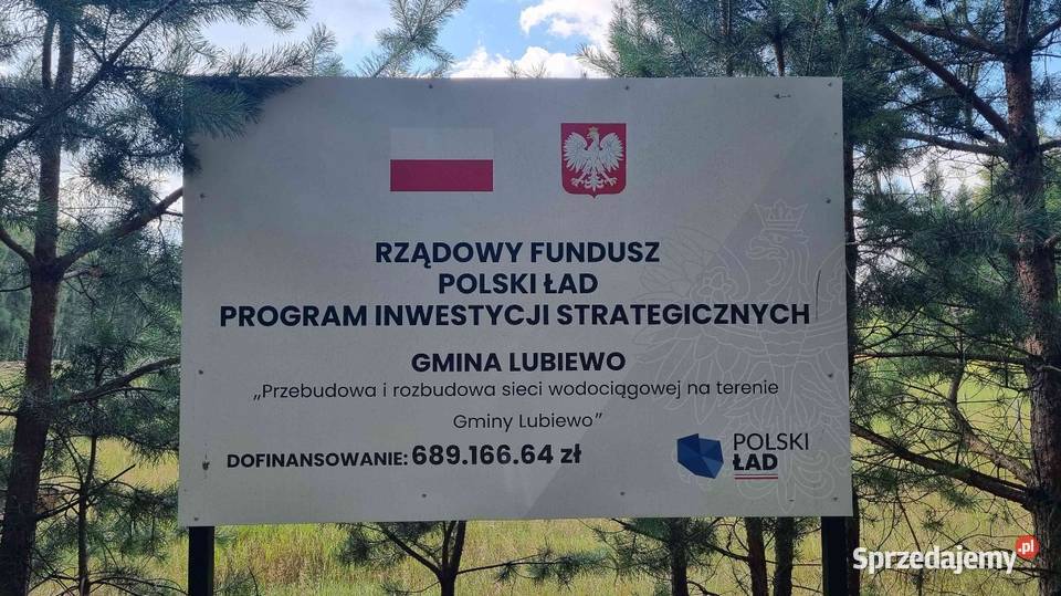 Działka budowlana w otulinie lasu 1382 m2 Bysław sprzedam