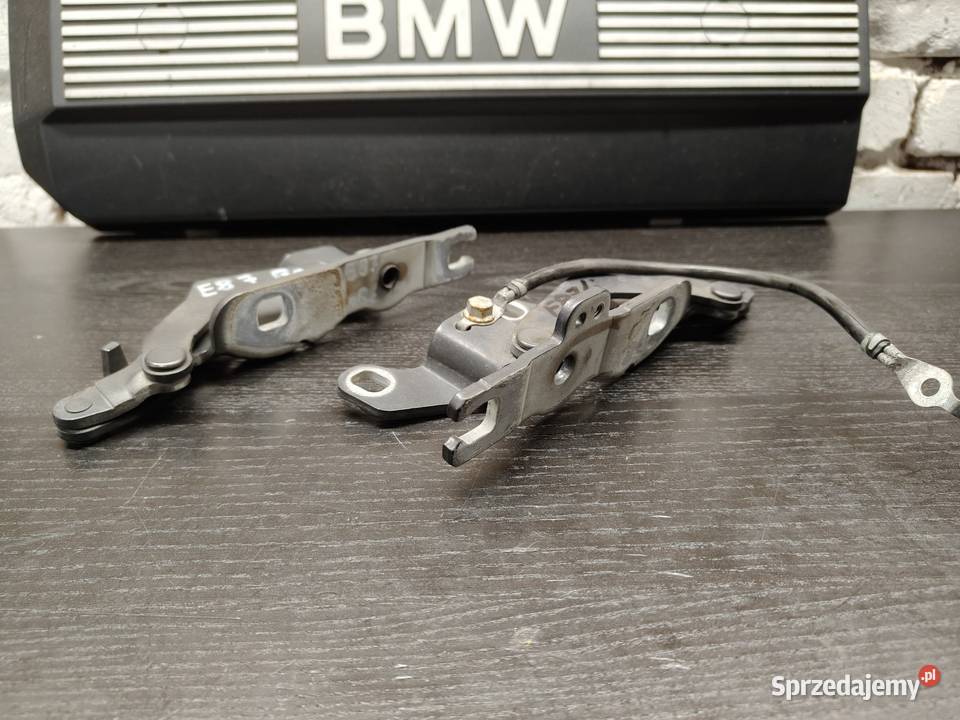 Bmw e87 zawiasy maski przód lewy prawy komplet Aleksandrów Łódzki