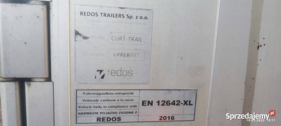 Przyczepa przejazdowa REDOS PRT042