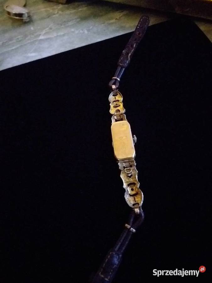 Złoty zegarek z diamentami i szafirami Szczecin sprzedam