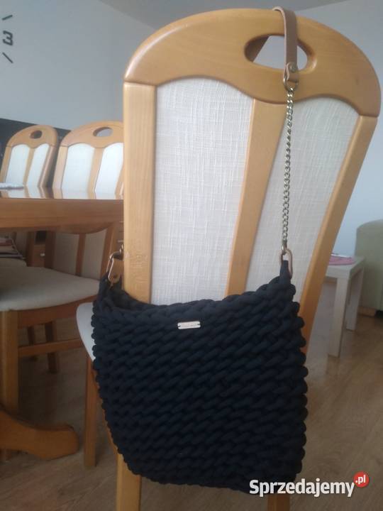 Torba ze sznurka bawełnianego styl BOHO Na ramię  Gostyń