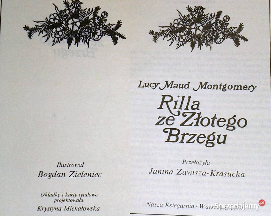 Rilla ze Złotego Brzegu Maud Montgomery lubelskie Chełm