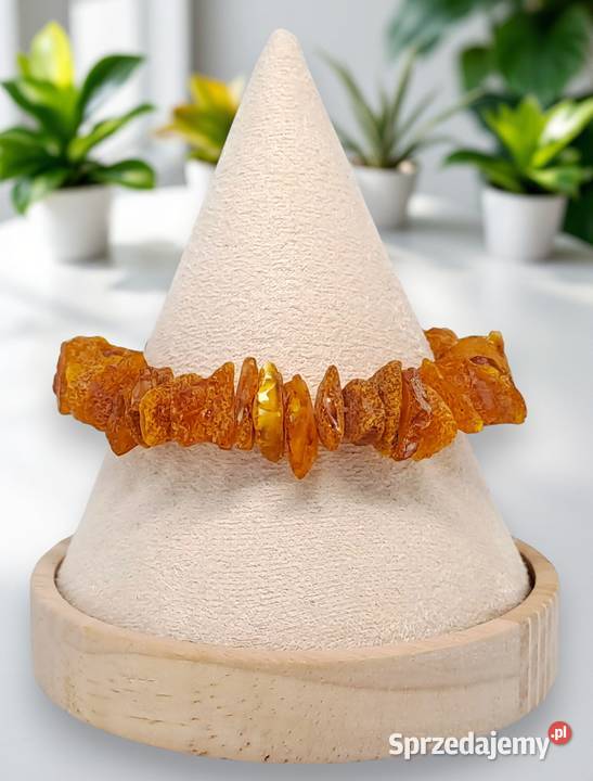 Bransoletka BURSZTYN bałtycki sieczka surowa Bransoletki Warszawa