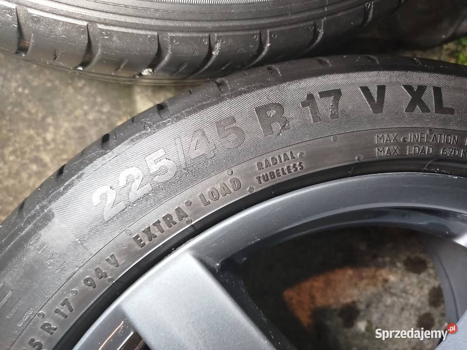 Koła aluminiowe Alutec 17 5x112 z oponami