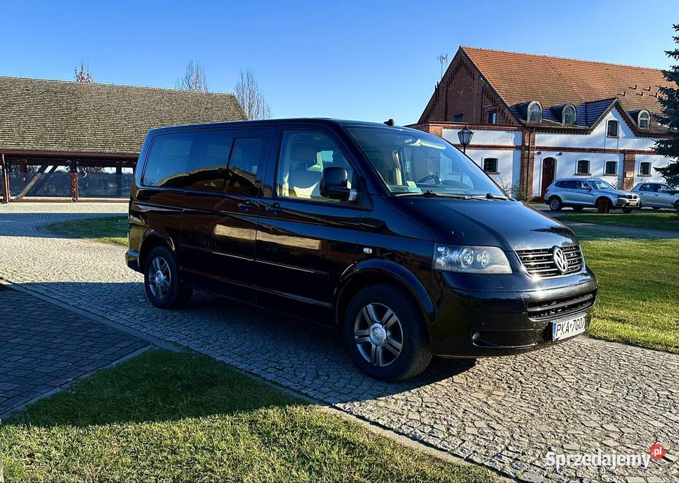 VW Multivan T5 Highline 1 właściciel kupiony w lakier metallic Kalisz