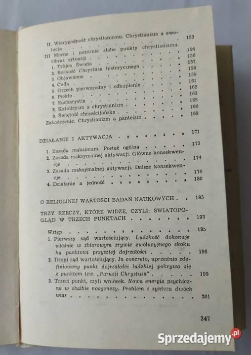 Zarys wszechświata personalistycznego Teilhard podlaskie Hajnówka