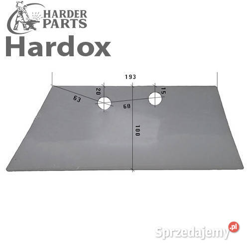 Lemiesz przedpłużka HARDOX SDG18BL części do podlaskie Suwałki