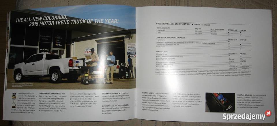 Chevrolet Commercial Trucks 2015 prospekt Pozostałe Kępice