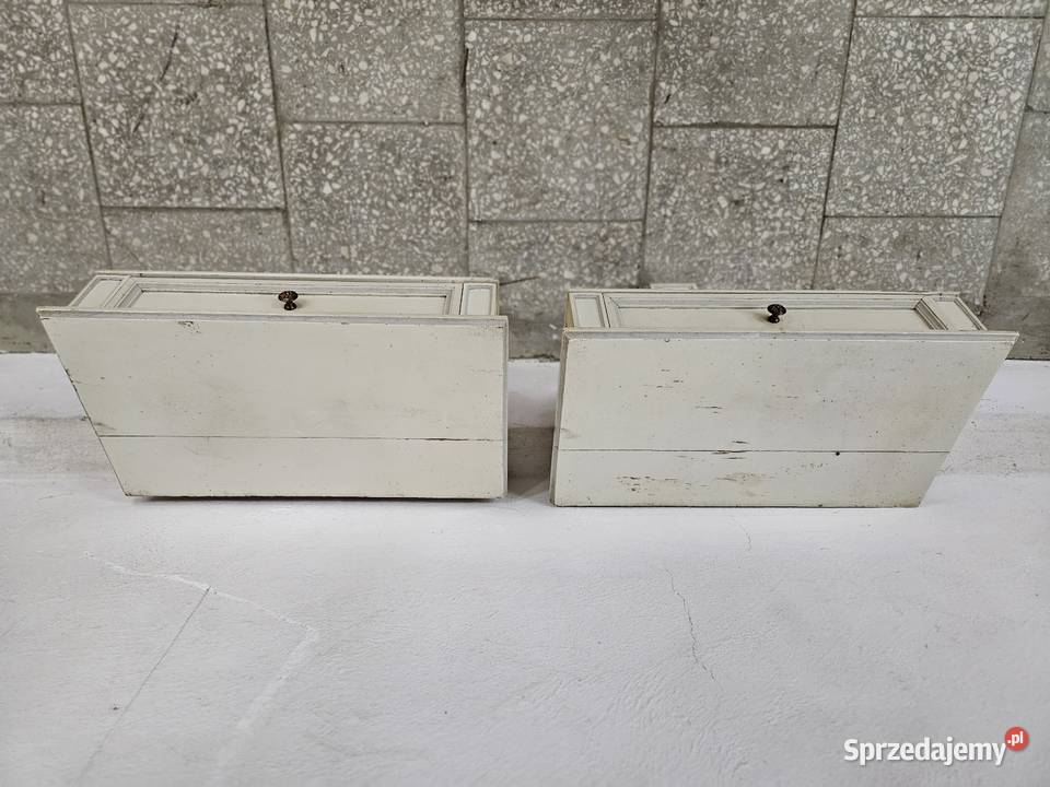 Dwie białe szafeczki nocne do powieszenia Nowy Sącz