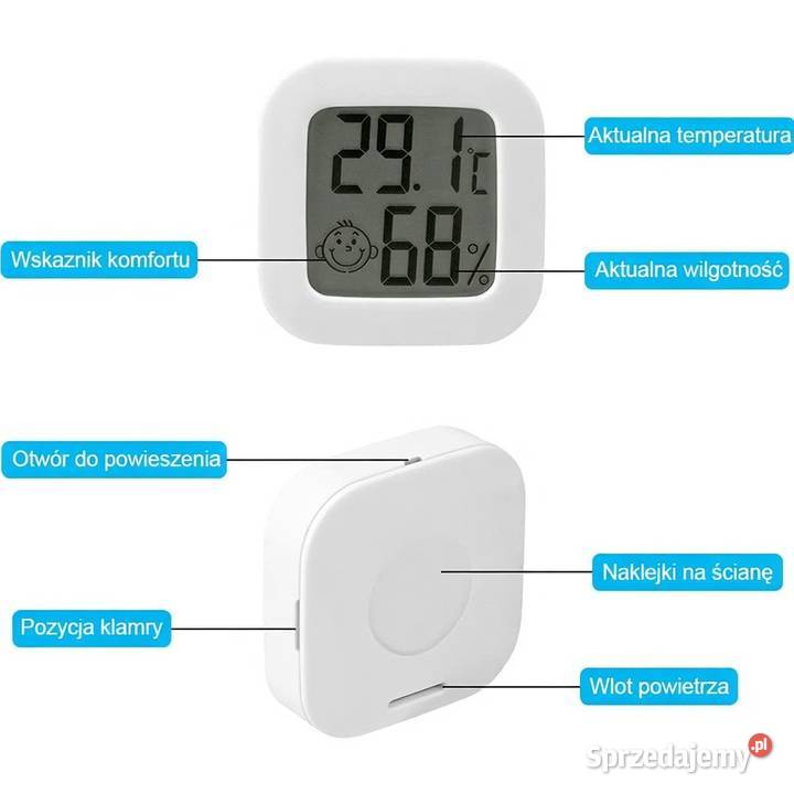 Flintronic Mini Termometr LCD cyfrowy termometr Wrocław sprzedam