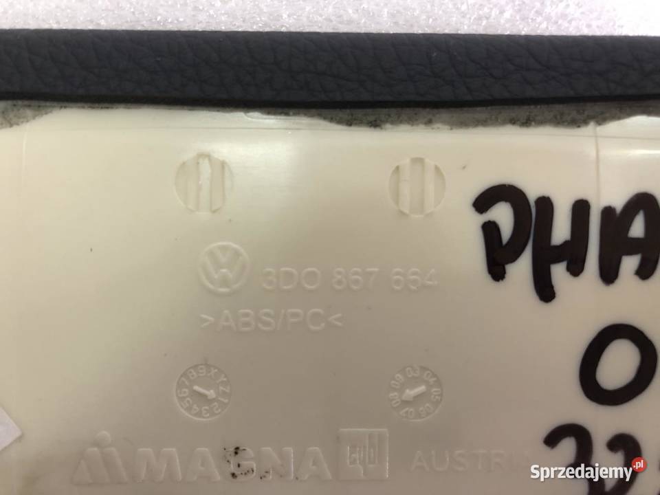 OSŁONA SŁUPKA PRAWY PRZÓD 3D0867654 VW PHAETON