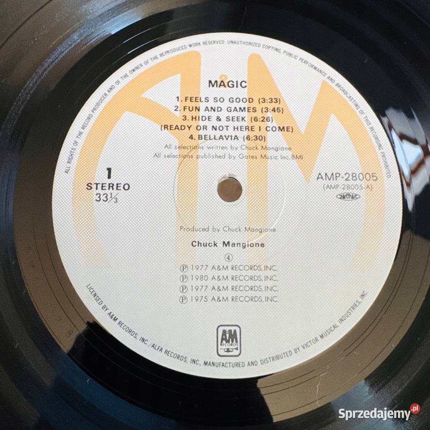 Chuck Mangione Magic NMEX Japan Obi LP 1980 AM pomorskie