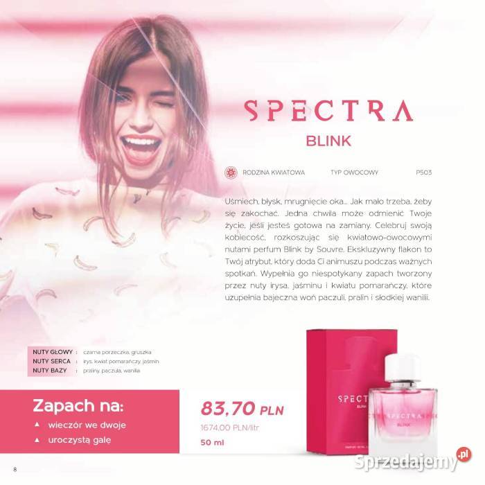 Perfumy Damskie Spectra Pour Femme 50ml 24 NOWE Zdrowie i Uroda Kraków
