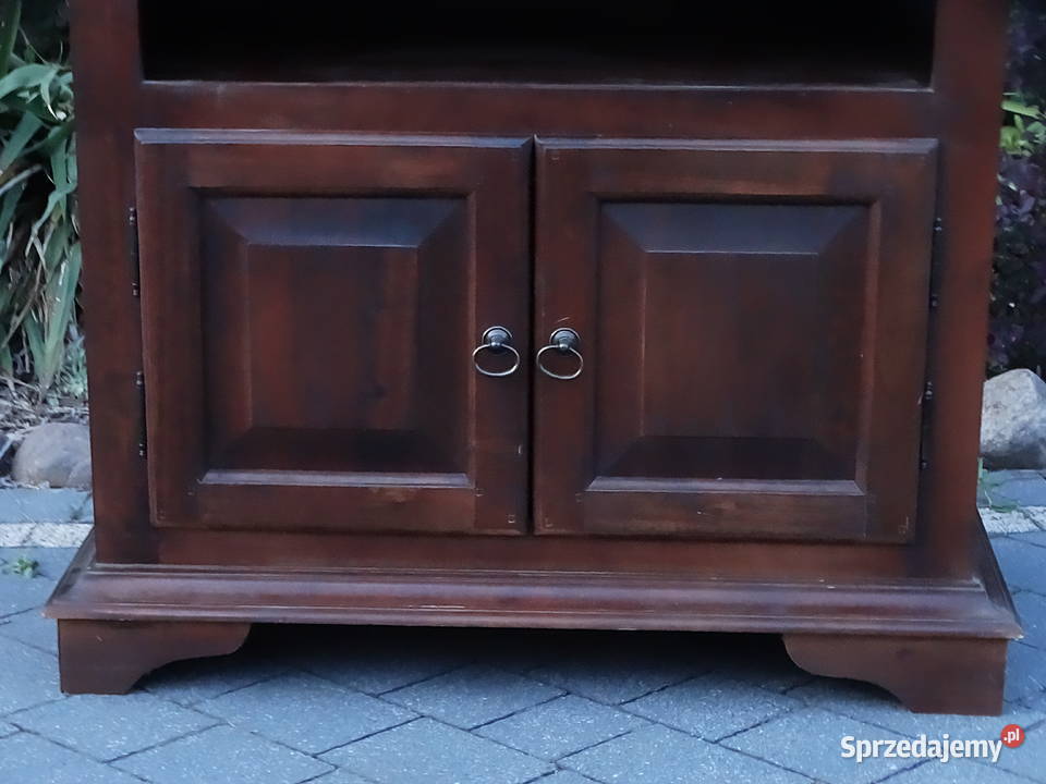 Klasyczna szafka RTV Komoda pod telewizor Ciemny Biłgoraj
