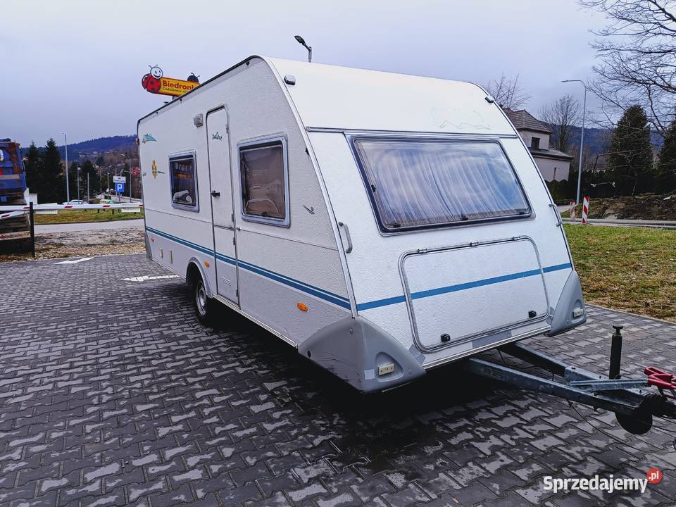 przyczepa kempingowa 2000r łóżka piętrowe 1 Międzybrodzie Bialskie
