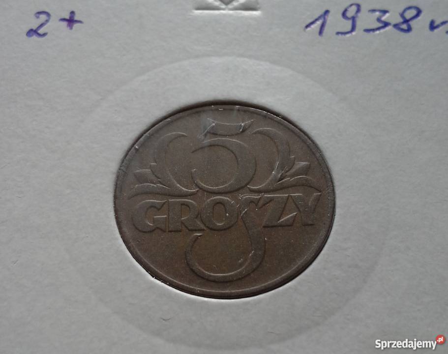 5 groszy 1938 stan 21 wielkopolskie Konin