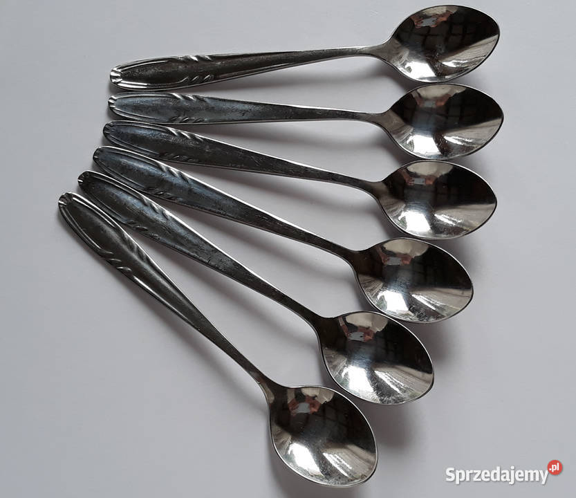 Łyżeczki do kawy mokki KŁOS Gerlach sztućce PRL Dąbrowa Górnicza