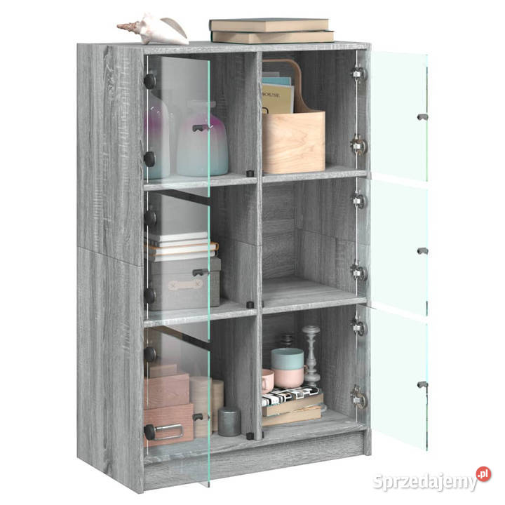 Szafka z drzwiczkami szary dąb sonoma 68x37x109 Warszawa
