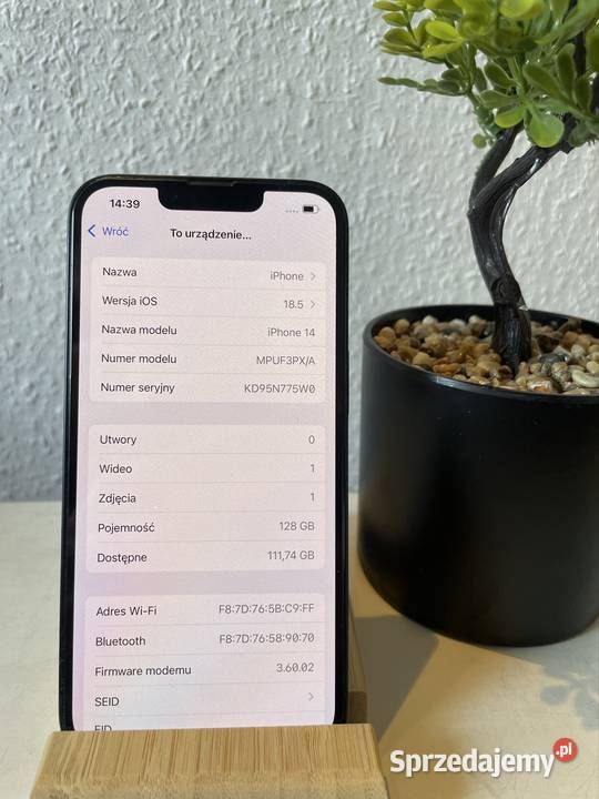 OkazjaiPhone 14kondycja 84 stan idealny Szczecin