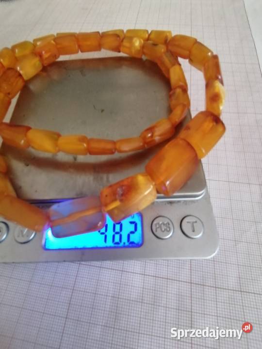 Naszyjnik z bursztynu bałtyckiego Białystok sprzedam