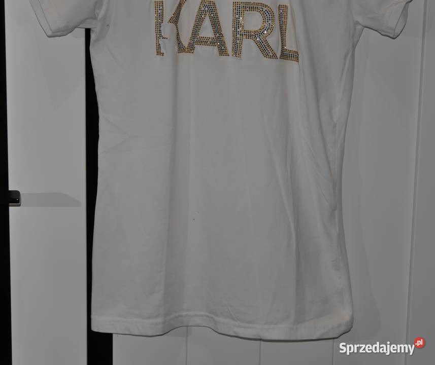 Karl Lagerfeld śliczna bluzeczka cyrkonie 36 S Inny materiał Wrocław
