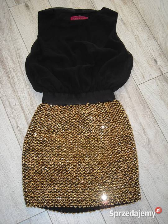 sukienka boohoo cekiny 6 xs