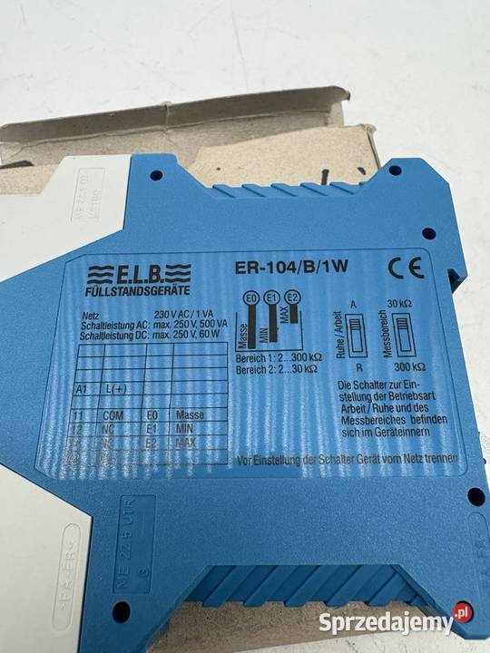 ELB ER104B1W Przekaźnik poziomu cieczy Warszawa
