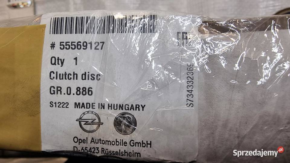 TARCZA SPRZĘGŁA OPEL ASTRA J IV 14T 55569127