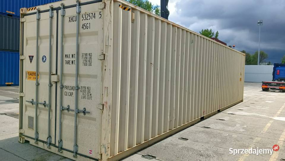 Kontener morski 40 HC 12 metrów kilku podróżach Garwolin sprzedam