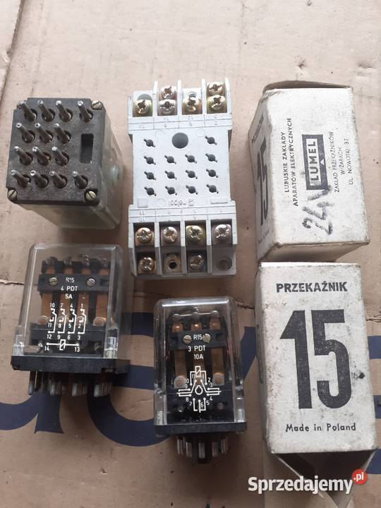 Przekaźniki Gniazda R15 4P R15 3P R4 3P Warszawa