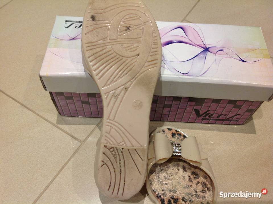 Sandałki Gumowe VICES r 36 kokardka 22.5cm lubuskie