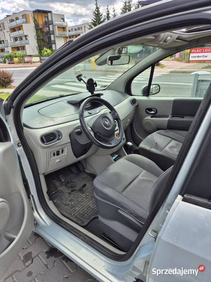 Renault Modus 16 klima panorama tempomat srebrny mazowieckie Zgorzała