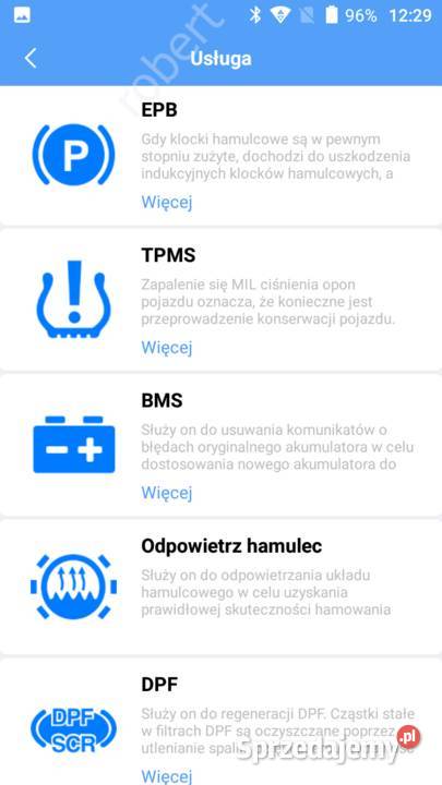 Interfejs Autel AP200 Smartfon Tablet